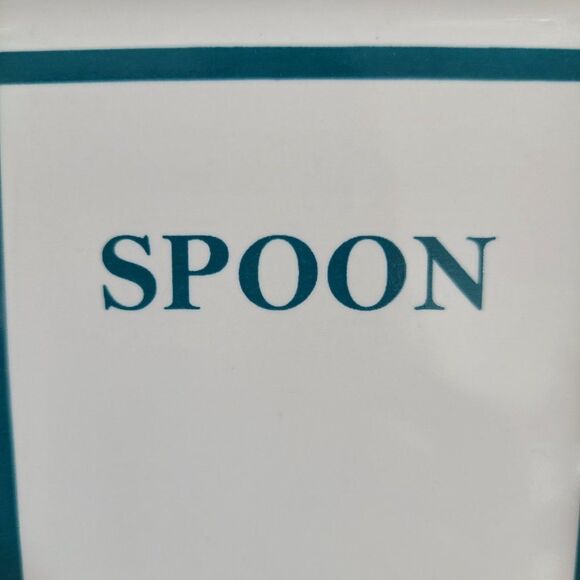 Mainstays Ceramic Rectangular Spoon Rest Utensil Holder Kitchen Stove Countertop - Picture 6 of 12